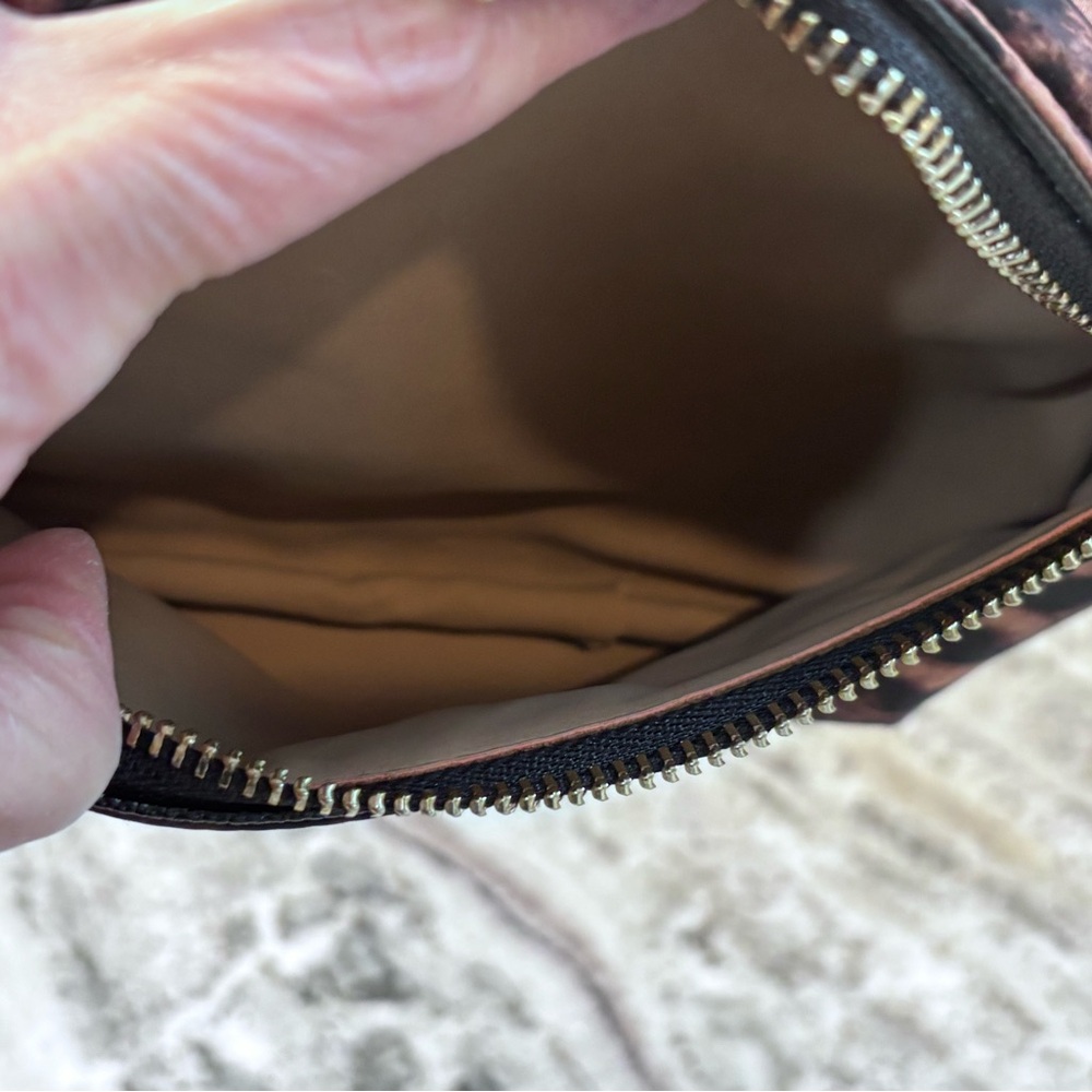 Michael Kors Brown and Black Leopard Print Crossbody Belt Bag - Picture 6 of 6
